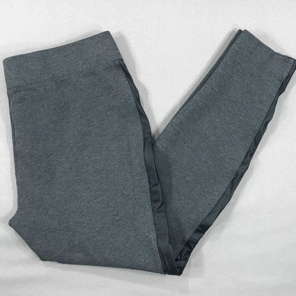 White House Black Market Jogger Pants Women's Size Medium Gray & Black Striped